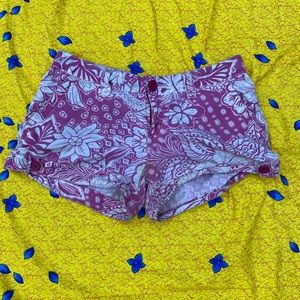 Pink Hawaiian Style Shorts